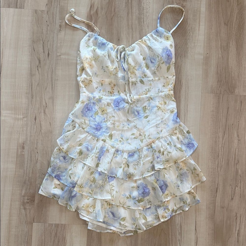 NEW Floral Ruffle Mini Dress
